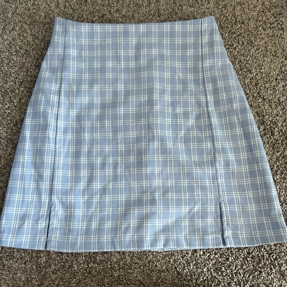 brandy melville plaid mini skirt